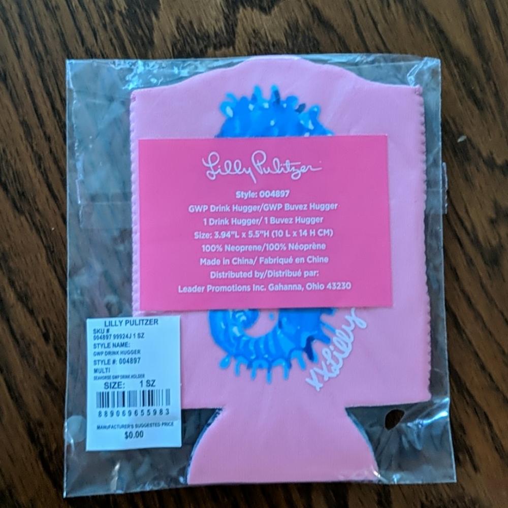 Lilly Pulitzer drink hugger